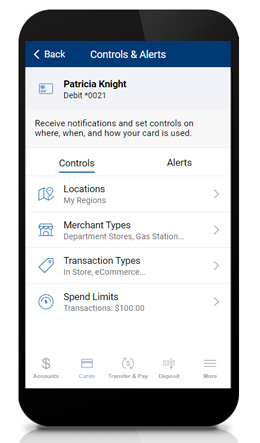 Slide FC Card Controls